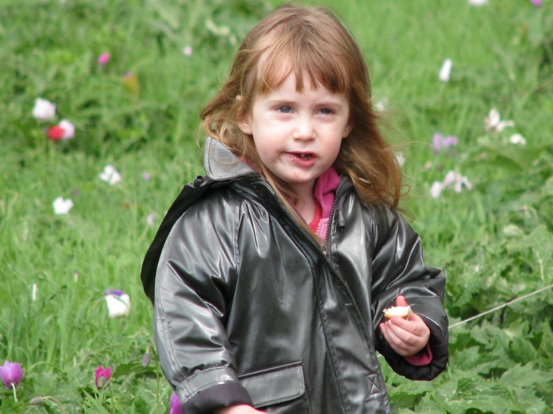 ילדה עם עוגיה